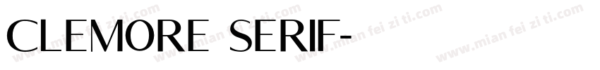 Clemore Serif字体转换